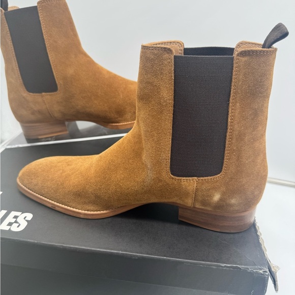 The Kooples Men\'s Tan Suede Chelsea Boots main image 7